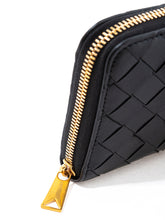 Load image into Gallery viewer, Bottega Veneta Elegant Intreccio Leather Zip Wallet