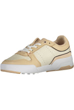Load image into Gallery viewer, Tommy Hilfiger Sleek Beige Lace-Up Sneakers with Logo Accent