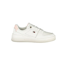 Load image into Gallery viewer, Tommy Hilfiger Elegant White Lace-Up Sneakers with Contrast Detail