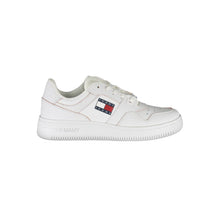 Load image into Gallery viewer, Tommy Hilfiger Chic White Lace-up Sneakers with Contrast Detail