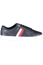 Load image into Gallery viewer, Tommy Hilfiger Chic Blue Lace-up Sneakers with Logo Accent