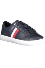 Load image into Gallery viewer, Tommy Hilfiger Chic Blue Lace-up Sneakers with Logo Accent