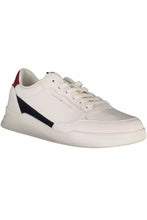 Load image into Gallery viewer, Tommy Hilfiger Chic White Lace-Up Sneakers with Contrasting Accents
