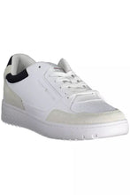 Load image into Gallery viewer, Tommy Hilfiger Sleek White Lace-Up Sneakers with Logo Detail