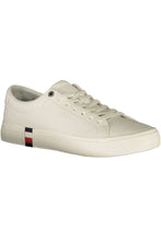 Load image into Gallery viewer, Tommy Hilfiger Elegant White Lace-Up Sneakers with Logo Detail