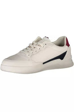 Load image into Gallery viewer, Tommy Hilfiger Chic White Lace-Up Sneakers with Contrasting Accents