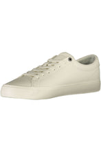 Load image into Gallery viewer, Tommy Hilfiger Elegant White Lace-Up Sneakers with Logo Detail