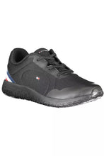 Load image into Gallery viewer, Tommy Hilfiger Chic Black Lace-up Sneakers with Contrast Detail