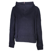 Load image into Gallery viewer, Tommy Hilfiger Cozy Blue Hooded Sweatshirt with Zip Detail