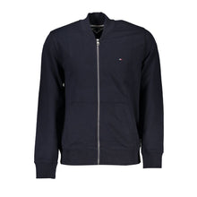 Load image into Gallery viewer, Tommy Hilfiger Sleek Blue Zip Sweatshirt with Embroidery Detail