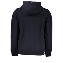 Load image into Gallery viewer, Tommy Hilfiger Chic Blue Hooded Zip Sweatshirt with Logo Embroidery