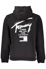 Load image into Gallery viewer, Tommy Hilfiger Elegant Black Cotton Zip Hoodie