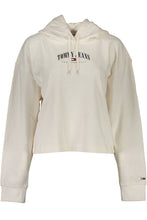 Load image into Gallery viewer, Tommy Hilfiger Chic White Embroidered Hooded Sweatshirt