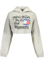 Load image into Gallery viewer, Tommy Hilfiger Chic Gray Embroidered Hoodie With Sleek Logo