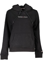 Load image into Gallery viewer, Tommy Hilfiger Chic Black Hooded Sweatshirt with Logo