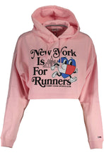 Load image into Gallery viewer, Tommy Hilfiger Chic Pink Hooded Embroidered Sweater