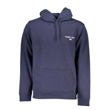 Load image into Gallery viewer, Tommy Hilfiger Sleek Blue Hooded Sweatshirt - Timeless Casual Wear