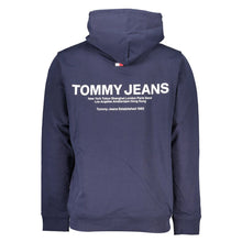 Load image into Gallery viewer, Tommy Hilfiger Sleek Blue Hooded Sweatshirt - Timeless Casual Wear