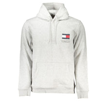 Load image into Gallery viewer, Tommy Hilfiger Chic Gray Fleece Hooded Sweatshirt for Men