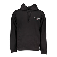 Load image into Gallery viewer, Tommy Hilfiger Elegant Black Hooded Sweatshirt with Logo Print