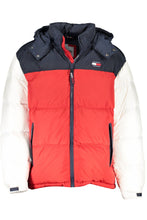 Load image into Gallery viewer, Tommy Hilfiger Elegant Blue Down Jacket with Removable Hood