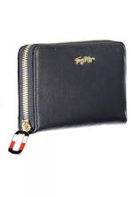 Load image into Gallery viewer, Tommy Hilfiger Elegant Blue Leather Wallet with Multiple Compartments