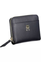 Load image into Gallery viewer, Tommy Hilfiger Elegant Blue Zip Wallet with Contrasting Details