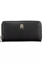 Load image into Gallery viewer, Tommy Hilfiger Elegant Black Wallet with Contrasting Accents