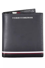 Load image into Gallery viewer, Tommy Hilfiger Blue Leather Dual-Compartment Wallet
