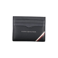 Load image into Gallery viewer, Tommy Hilfiger Elegant Blue Leather Card Holder with Contrast Details