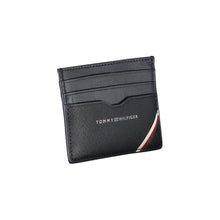 Load image into Gallery viewer, Tommy Hilfiger Elegant Blue Leather Card Holder with Contrast Details