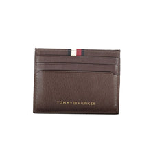 Load image into Gallery viewer, Tommy Hilfiger Elegant Leather Card Holder in Brown