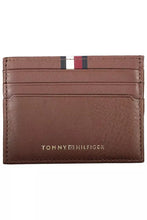 Load image into Gallery viewer, Tommy Hilfiger Elegant Brown Leather Card Holder