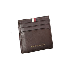 Load image into Gallery viewer, Tommy Hilfiger Elegant Leather Card Holder in Brown