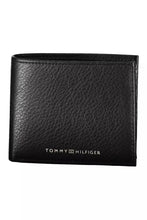 Load image into Gallery viewer, Tommy Hilfiger Elegant Black Leather Wallet