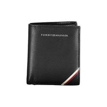 Load image into Gallery viewer, Tommy Hilfiger Sleek Black Leather Wallet with Contrasting Details