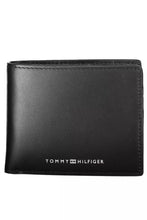 Load image into Gallery viewer, Tommy Hilfiger Elegant Black Leather Wallet with Logo Detail