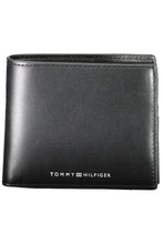 Load image into Gallery viewer, Tommy Hilfiger Elegant Black Leather Dual-Compartment Men's Wallet