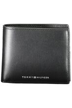 Load image into Gallery viewer, Tommy Hilfiger Sleek Black Leather Wallet with Contrasting Detail