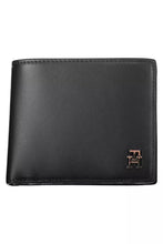 Load image into Gallery viewer, Tommy Hilfiger Elegant Black Leather Bi-Fold Wallet