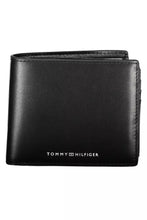 Load image into Gallery viewer, Tommy Hilfiger Sleek Black Leather Wallet with Coin Purse