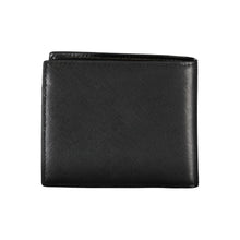 Load image into Gallery viewer, Tommy Hilfiger Elegant Black Leather Wallet with Contrast Details