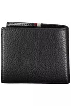 Load image into Gallery viewer, Tommy Hilfiger Elegant Black Leather Wallet with Contrast Details