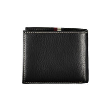Load image into Gallery viewer, Tommy Hilfiger Elegant Black Leather Wallet with Contrast Stitching