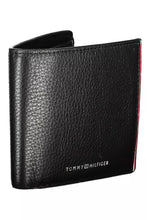 Load image into Gallery viewer, Tommy Hilfiger Sleek Black Leather Dual Compartment Wallet