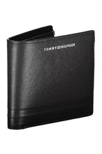 Load image into Gallery viewer, Tommy Hilfiger Sleek Black Leather Bifold Wallet with Coin Purse