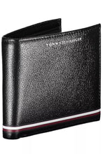 Load image into Gallery viewer, Tommy Hilfiger Elegant Black Leather Bifold Wallet