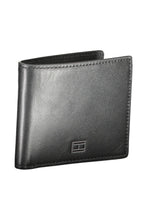 Load image into Gallery viewer, Tommy Hilfiger Elegant Black Leather Bi-Fold Wallet