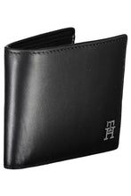 Load image into Gallery viewer, Tommy Hilfiger Sleek Black Leather Wallet with Contrast Accents