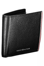 Load image into Gallery viewer, Tommy Hilfiger Sleek Black Leather Wallet with Contrasting Accents